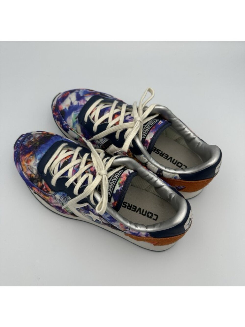 Converse Cons Women’s Size 7.5 Blue White Lace Up Sneakers Shoes 552753C - Picture 2 of 10